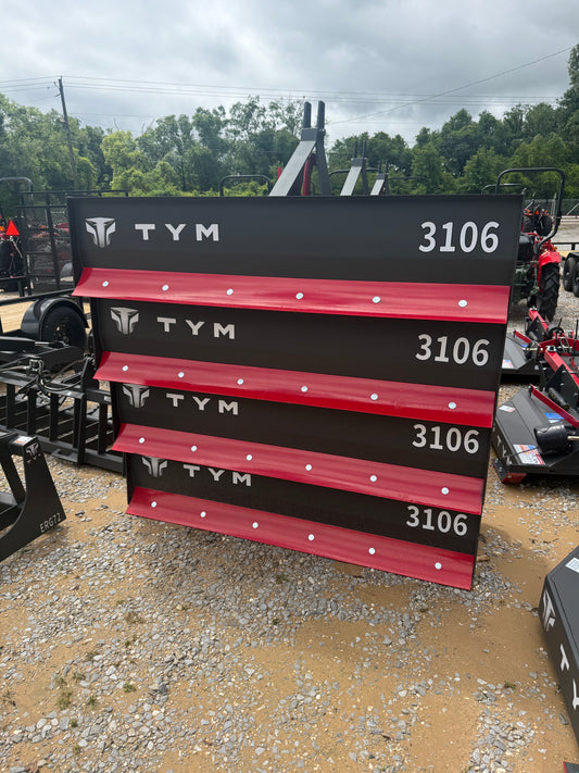 6FT. 3106 IRON CRAFT BOX BLADE W/ SHANKS