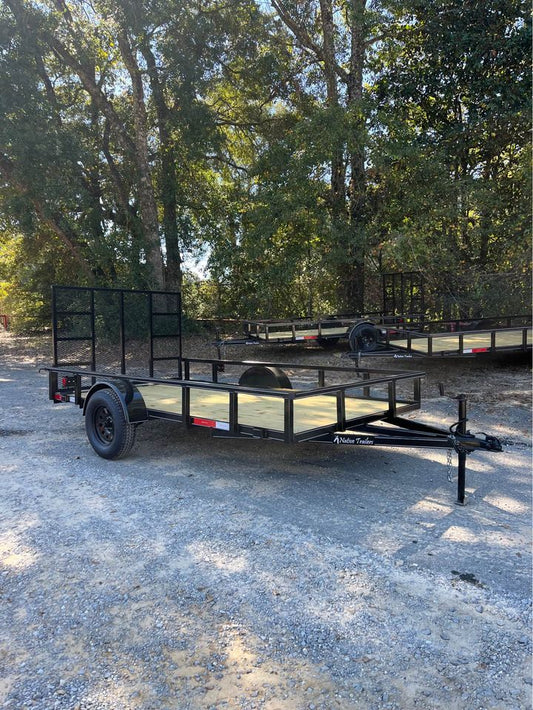 77 X 12 TUBE TOP UTILITY TRAILER W/ 4FT. HD GATE