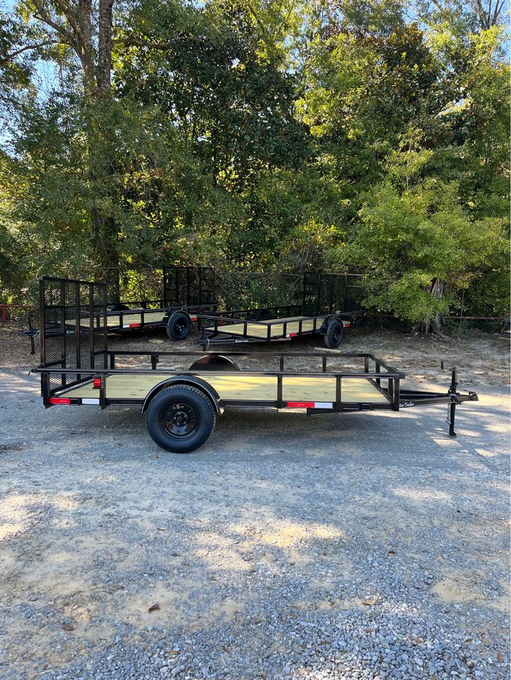 77 X 12 TUBE TOP UTILITY TRAILER W/ 4FT. HD GATE