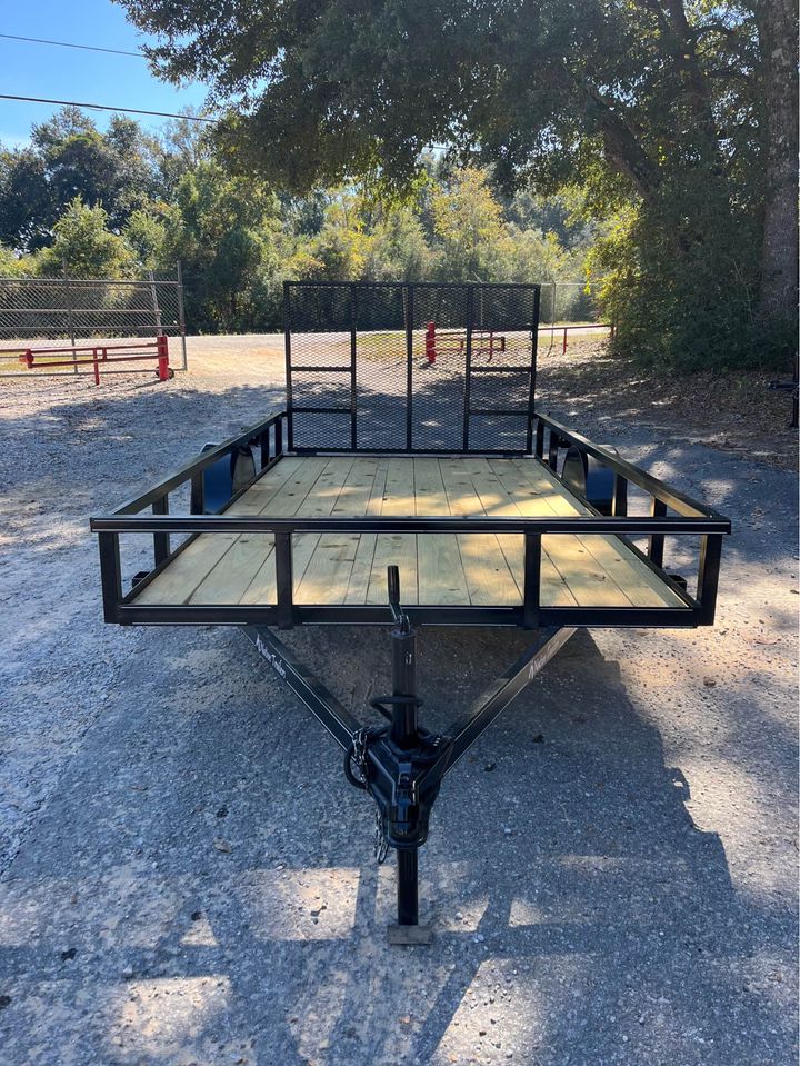 77 X 12 TUBE TOP UTILITY TRAILER W/ 4FT. HD GATE