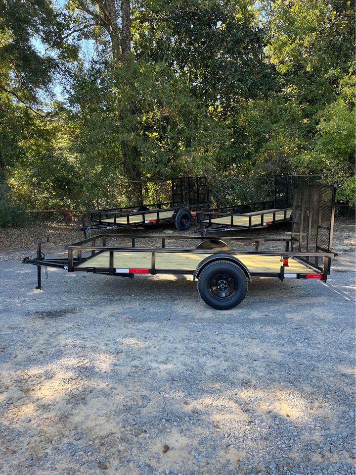 77 X 12 TUBE TOP UTILITY TRAILER W/ 4FT. HD GATE