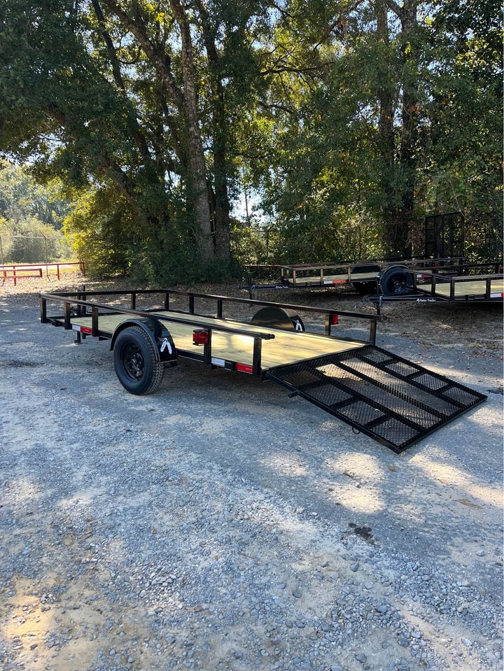 77 X 12 TUBE TOP UTILITY TRAILER W/ 4FT. HD GATE