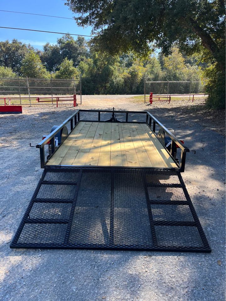77 X 12 TUBE TOP UTILITY TRAILER W/ 4FT. HD GATE