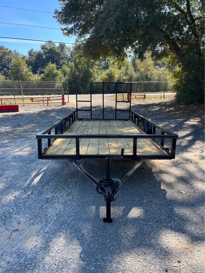 77 X 14 TUBE TOP UTILITY TRAILER W/ 4FT. HD GATE